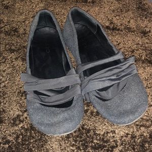 Grey Wool Aldo Ballerina Flats